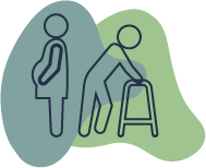 Pregnant and Elderly section graphic